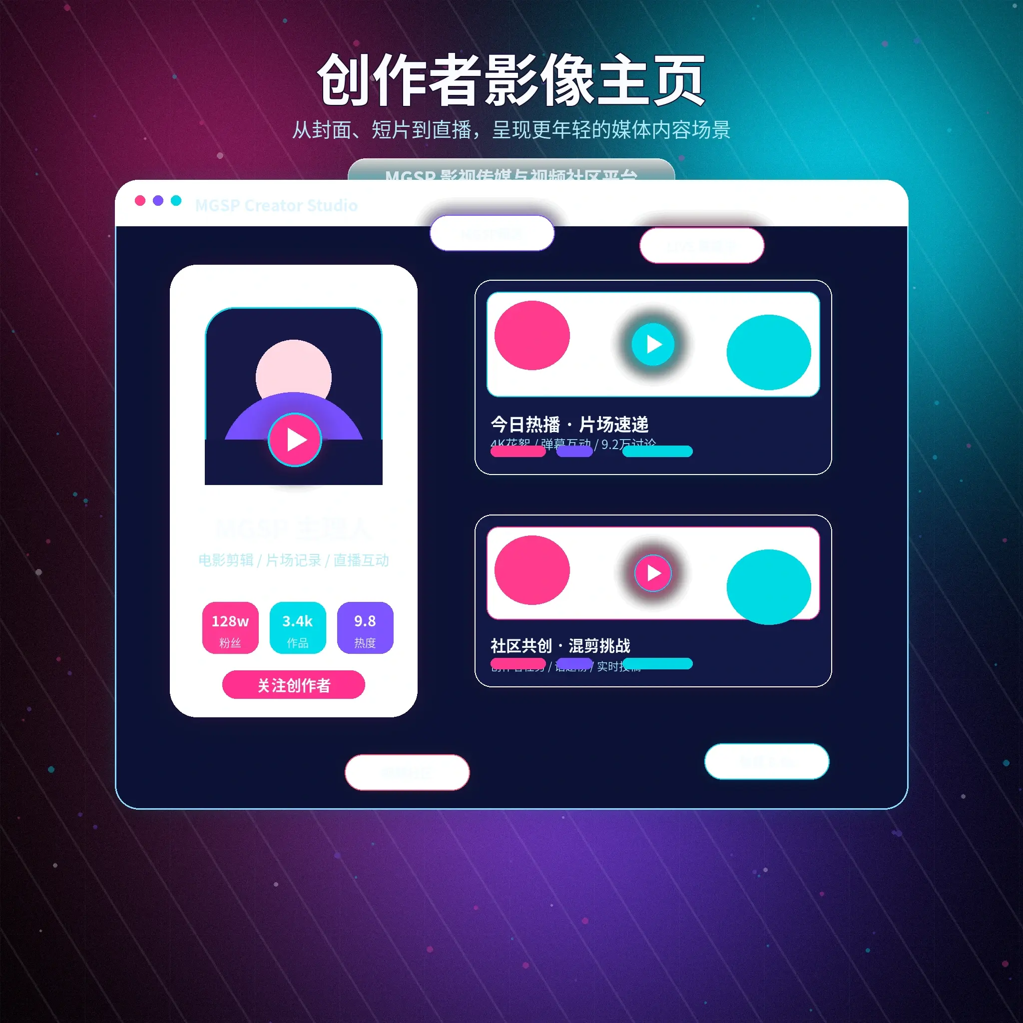 蘑菇视频账户资料与个人主页
